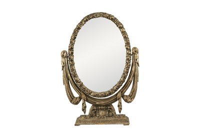 Lot 175 - A NEOCLASSICAL STYLE SWING FRAMED TOILET MIRROR, EARLY 20TH CENTURY