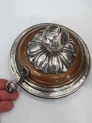 Lot 389 - A TIBETAN COPPER BUTTER-TEA TEAPOT AND COVER.