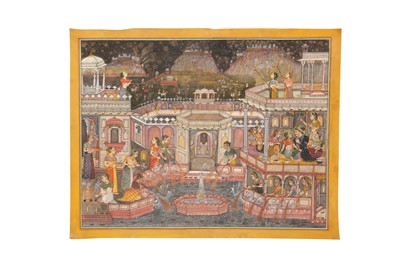 Lot 606 - A LARGE MUGHAL-REVIVAL DIWALI FIREWORKS DISPLAY AND CELEBRATION IN THE ZENANA