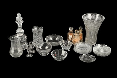 Lot 353 - A COLLECTION OF CUT GLASS, 20TH CENTURY