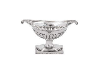 Lot 437 - A pair of George III sterling silver salts, London 1791 by William Fountain & Daniel Pontifex (reg. 29th July 1791)