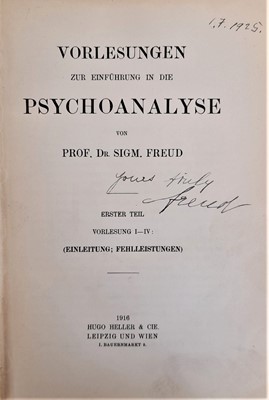 Lot 54 - Freud (Prof. Dr. Sigm.)