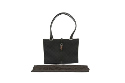 Lot 627 - Gucci Black Monogram Shoulder Bag