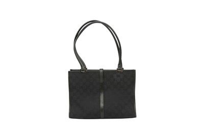 Lot 627 - Gucci Black Monogram Shoulder Bag