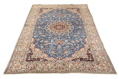 Lot 60 - AN EXTREMELY FINE PART SILK NAIN RUG, CENTRAL PERSIA