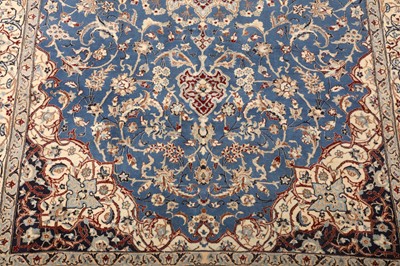 Lot 60 - AN EXTREMELY FINE PART SILK NAIN RUG, CENTRAL PERSIA