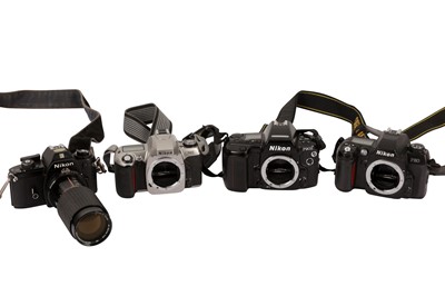 Lot 31 - A Group of Nikon SLRs
