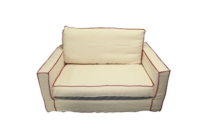 Lot 493 - A CONTEMPORARY ROCHE BOBOIS LONG ISLAND TWO SEATER SOFA
