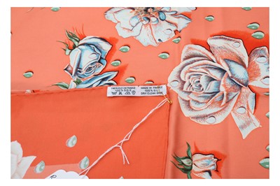 Lot 67 - Hermes 'La Rosee' Silk Print Scarf