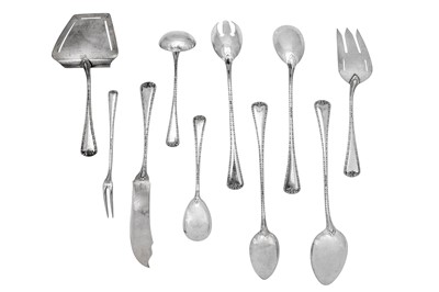 Lot 234 - An early 20th century German 800 standard table service of flatware / canteen, Berlin circa 1910 by Eugen Marcus