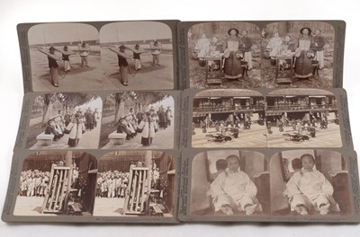 Lot 314 - Set of Underwood & Underwood Stereo Cards, "China Through the Stereoscope"