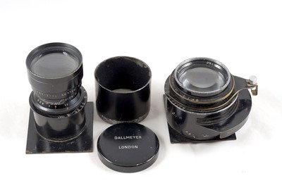 Lot 110 - Dallmeyer Dallon & Dalmac Lenses in Helicoil Mounts