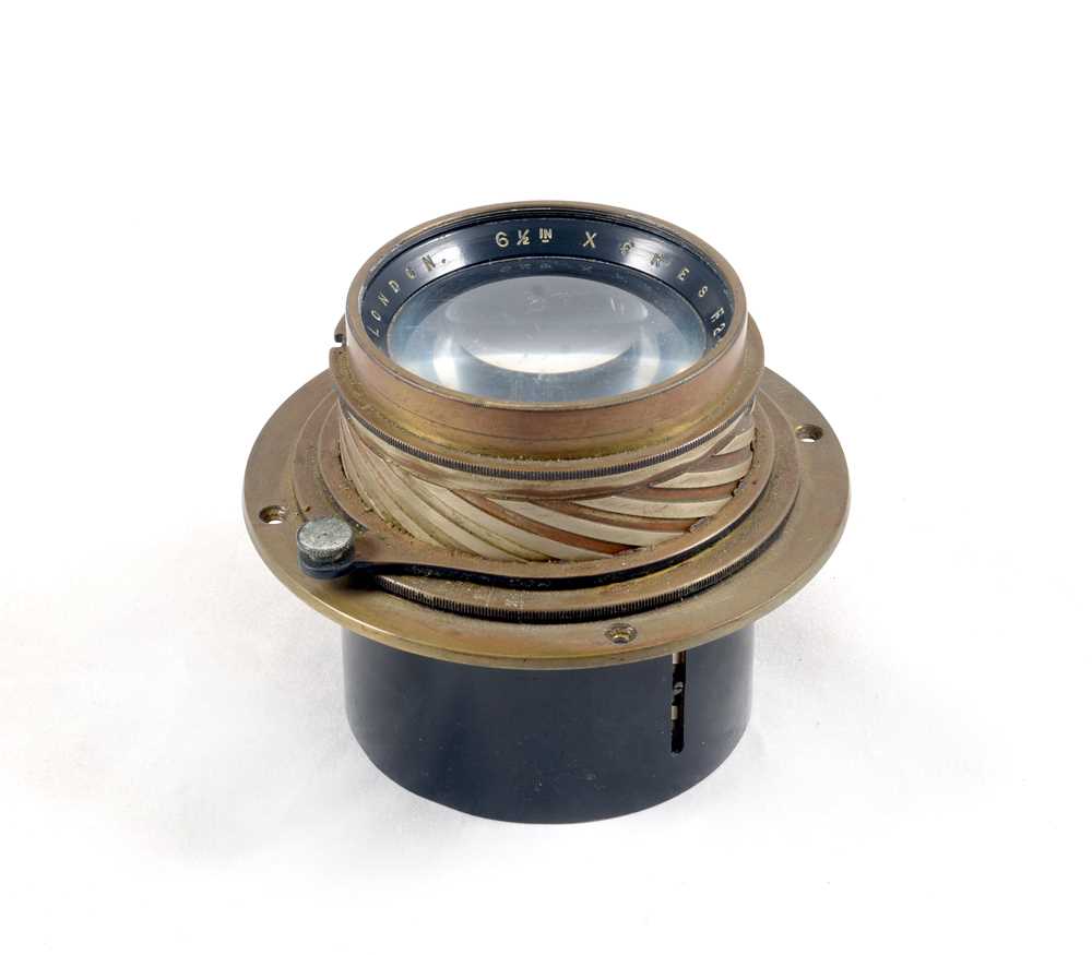Lot 113 - Large Ross Xpres 6 1/4" f2.9 Brass Lens