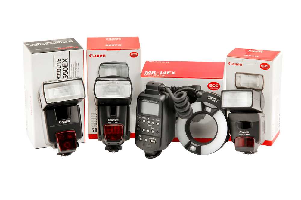 A Selection of Canon Flash Equipment