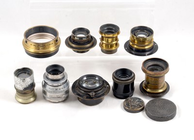 Lot 111 - Small Group of Lenses, inc Dallmeyer & Others