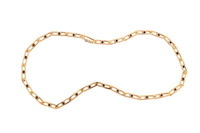 Lot 176 - A fancy-link chain necklace