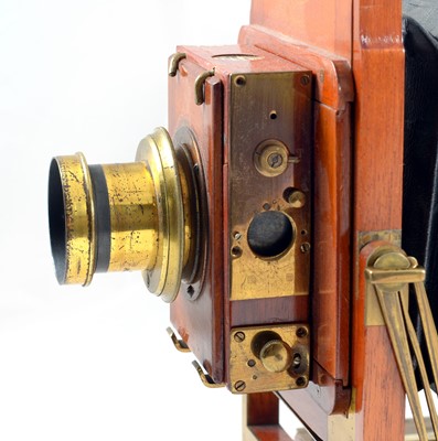 Lot 259 - A Good, Brass Bound Thornton Pickard Half Plate Focal Plane Camera