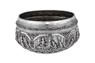 Lot 89 - An early 20th century Burmese unmarked silver bowl, Rangoon circa 1930