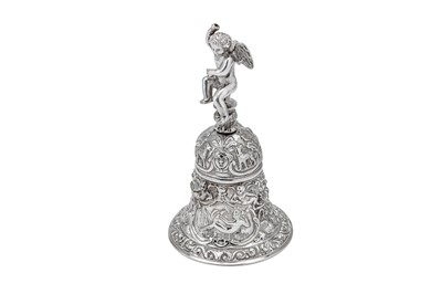 Lot 354 - An Elizabeth II sterling silver table bell, London 1978 by David Shaw Silverware Ltd