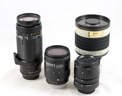 Lot 380 - A Good Group of Nikon AF & Other Camera Lenses