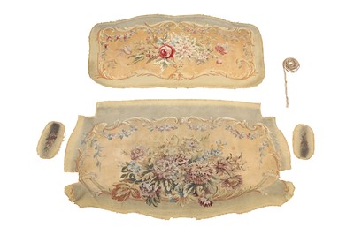 Lot 518 - A SET OF AUBUSSON SEAT COVERS, 18TH CENTURY