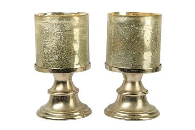 Lot 517 - A PAIR OF STORM LANTERNS, CONTEMPORARY