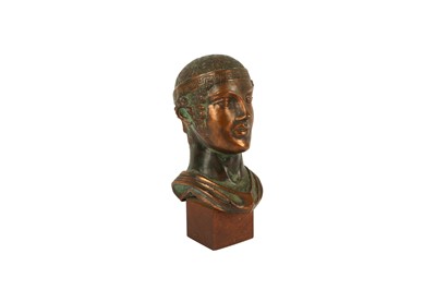 Lot 210 - A CLASSICAL INSPIRED COPPER BUST, LATE 20TH CENTURY