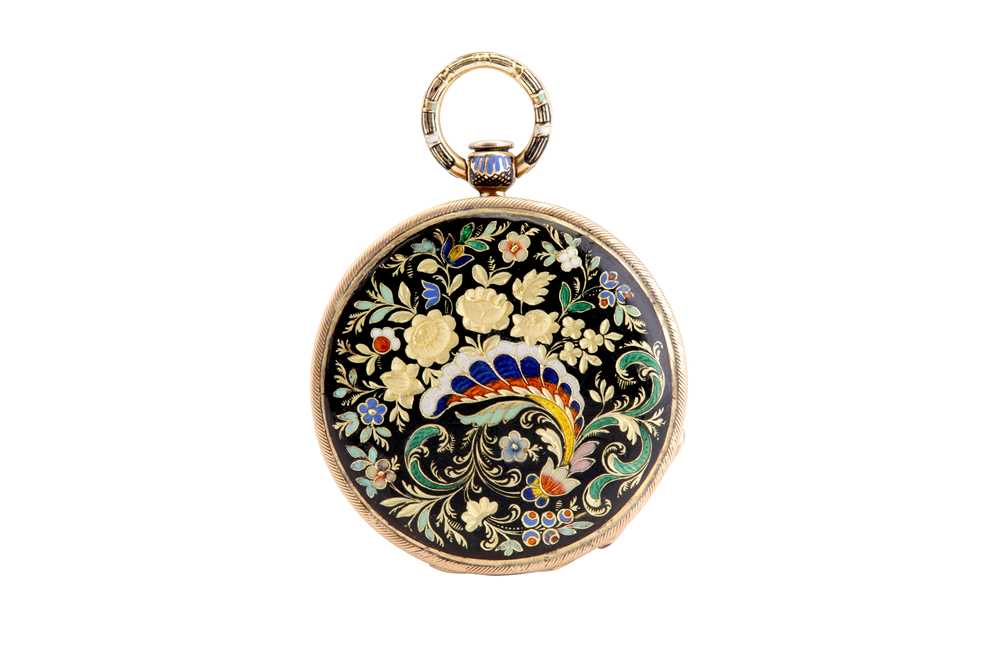 Lot 340 - OPEN FACE POCKET WATCH CYLINDER MOVEMENT.