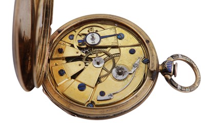 Lot 340 - OPEN FACE POCKET WATCH CYLINDER MOVEMENT.