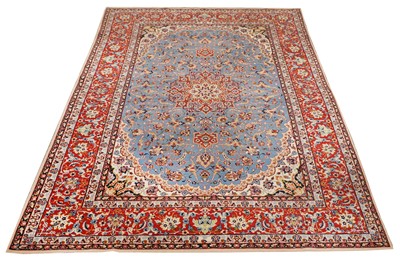 Lot 88 - AN EXTREMELY FINE PART SILK ISFAHAN RUG, CENTRAL PERSIA
