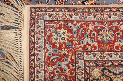 Lot 88 - AN EXTREMELY FINE PART SILK ISFAHAN RUG, CENTRAL PERSIA