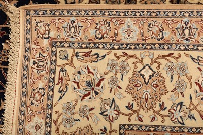 Lot 27 - AN EXTREMELY FINE PART SILK NAIN CARPET, CENTRAL PERSIA