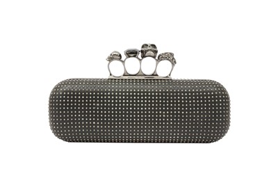 Lot 620 - Alexander McQueen Black Four Ring Clutch