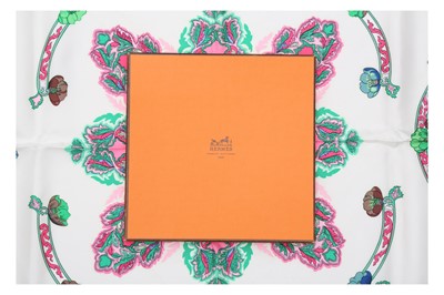 Lot 521 - Hermes 'Anemones' Silk Print Scarf