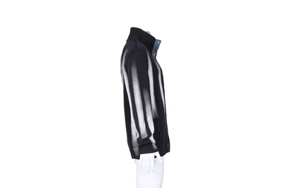 Lot 175 - Dolce & Gabbana Men's Navy Paint Stripe Cardigan - Size 54