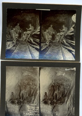 Lot 313 - A Rare Group of South African Gold Mining Stereo Cards & a Holmes Stereoscope Viewer