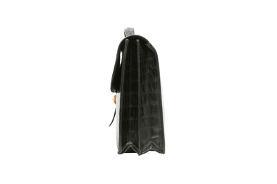 Lot 421 - λ Hermes Black Shiny Crocodile Sac A Depeche 38
