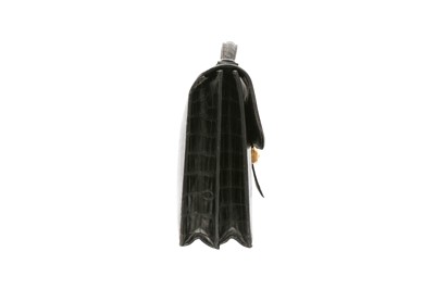 Lot 421 - λ Hermes Black Shiny Crocodile Sac A Depeche 38