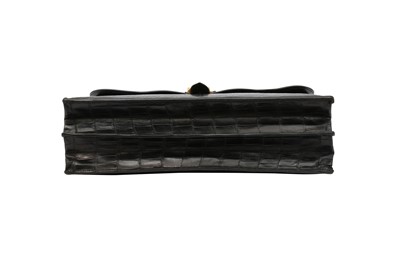 Lot 421 - λ Hermes Black Shiny Crocodile Sac A Depeche 38