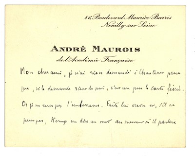 Lot 149 - Maurois (Andre')