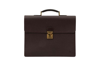 Lot 80 - Louis Vuitton Burgundy Taiga Robusto Briefcase