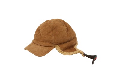 Lot 362 - Gucci Brown Suede Aviator Hat - Size M