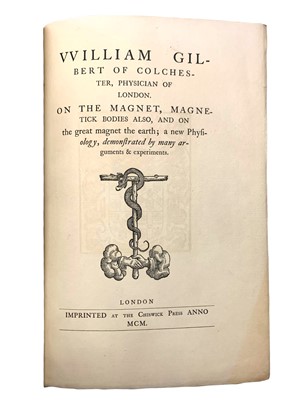 Lot 187 - Gilbert (William) & Thompson (Silvanus Phillips, trans.) On the Magnet