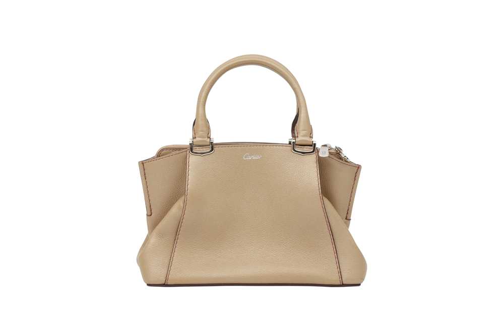 Lot 384 - Cartier Bronze Mini C de Cartier Bag