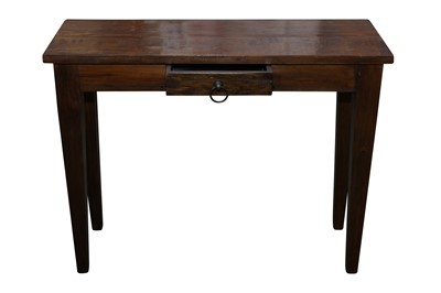 Lot 135 - AN INDONESIAN LOMBOK TEAK CONSOLE TABLE