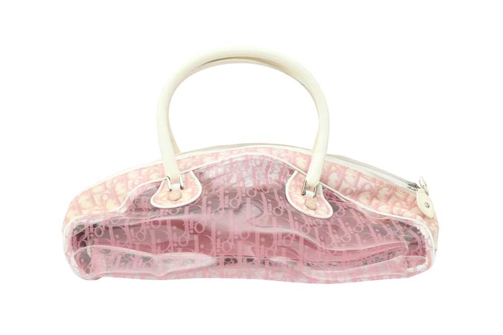Lot 40 - Christian Dior Pink Monogram PVC Trotter Bowler Bag
