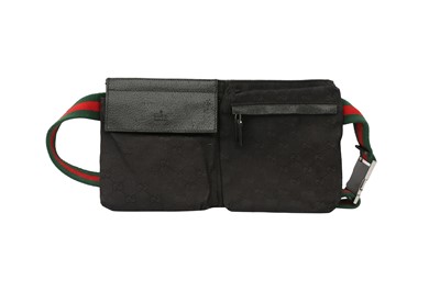 Lot 87 - Gucci Beige Monogram Horsebit Mini Flap Bag