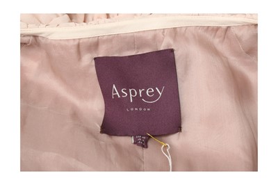 Lot 52 - Asprey Pink Silk Ruffle Long Cardigan - Size 8