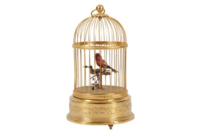 Lot 358 - A FRENCH SINGING BIRD CAGE AUTOMATON, 20TH CENTURY