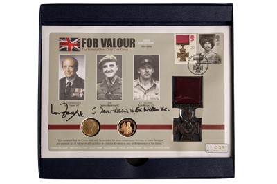 Lot 344 - ‘FOR VALOUR’ VICTORIA CROSS GOLD COIN COVER